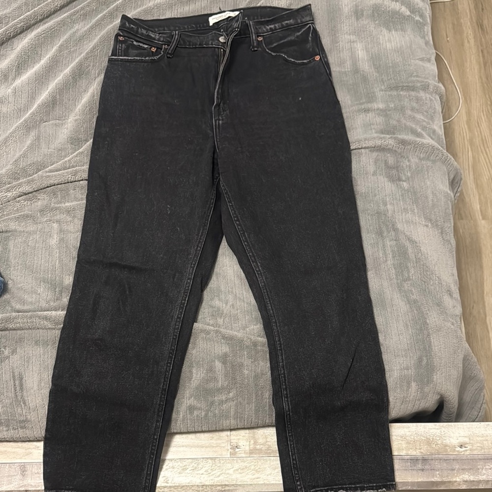 Abercrombie & Fitch Charcoal Straight Leg Pants